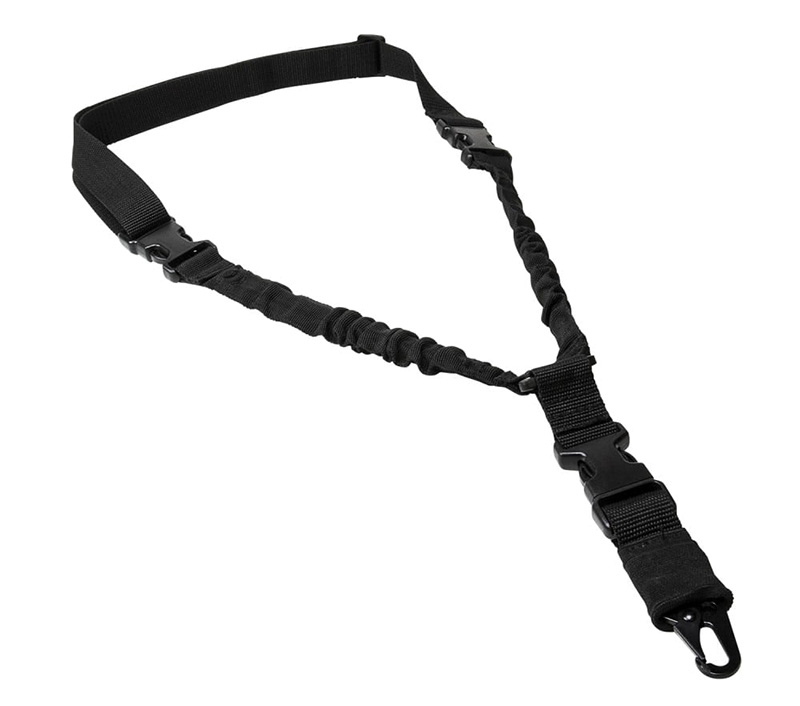 NcStar ADBS1PB Single Point Sling Black Nylon 30"-38" Adjustable Bungee - View 2