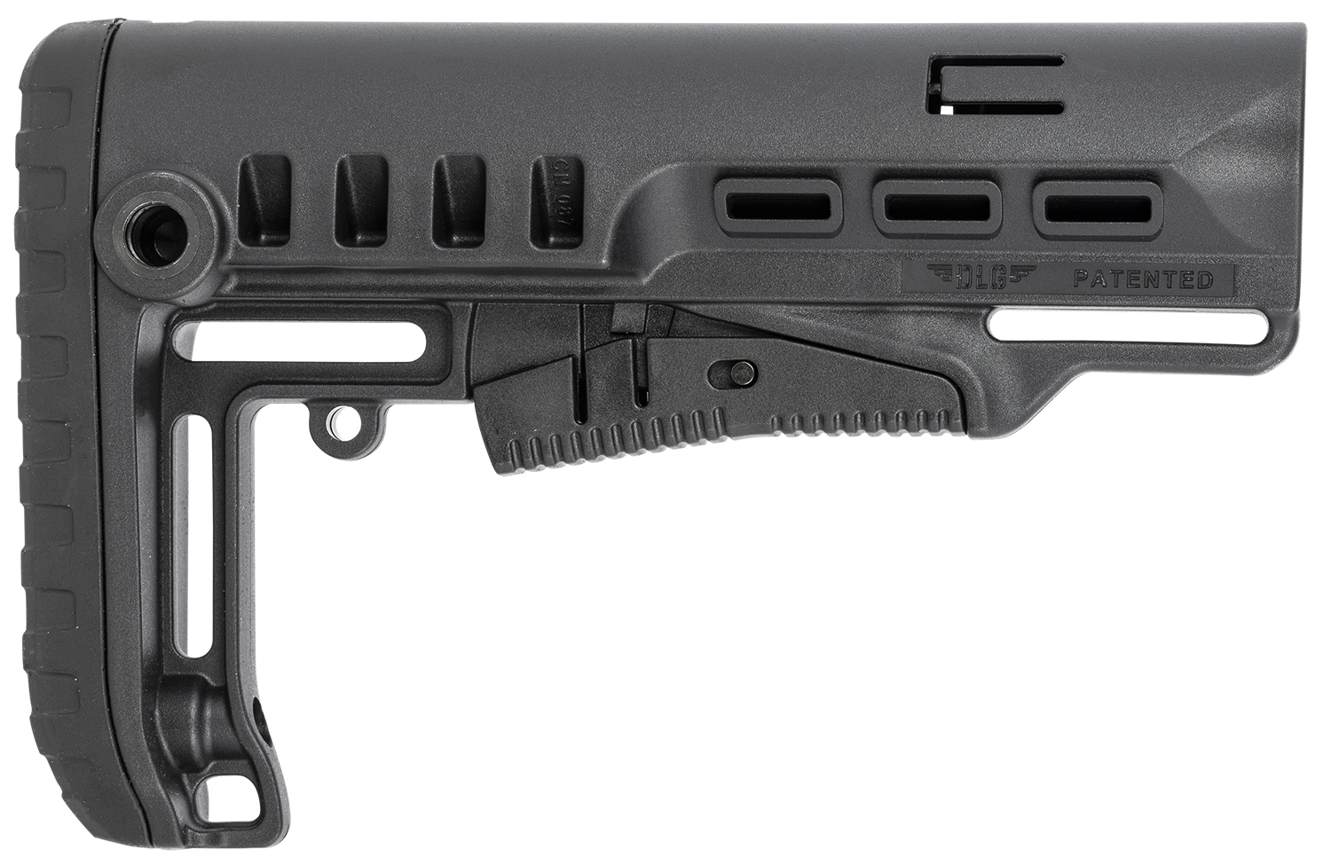 NcStar VG087 Tactical Mil-Spec Collapsible Stock Black Synthetic AR-15 - View 2