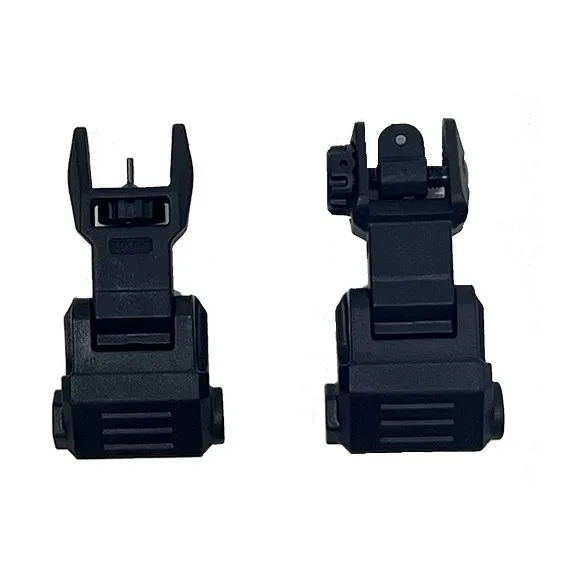 NcStar VG167 Picatinny High Profile Front & Rear Sight Set Black Polymer - View 2