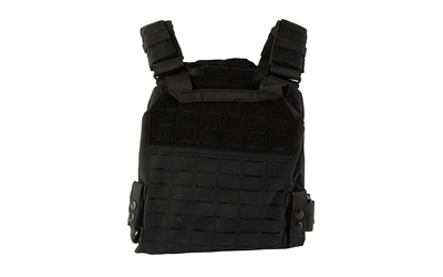 NcStar Laser Cut Plate Carrier Medium-2XL Black - MOLLE Slots & Kangaroo Pouch - View 3