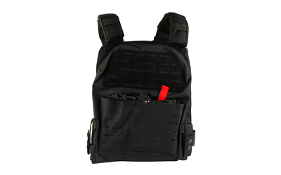 NcStar Laser Cut Plate Carrier 2XL Black - MOLLE Slots & Kangaroo Pouch CVLCPCL3051B - View 2