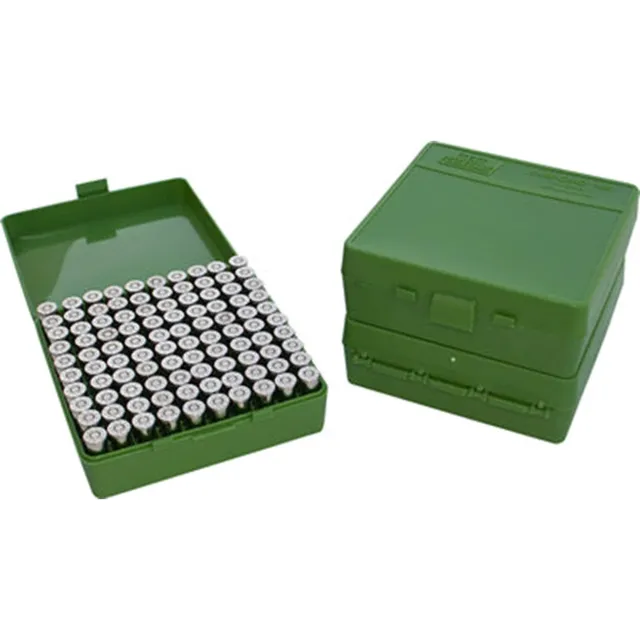 MTM Case-Gard P1004510 Multi-Caliber Handgun Green Polypropylene 100rd - View 2