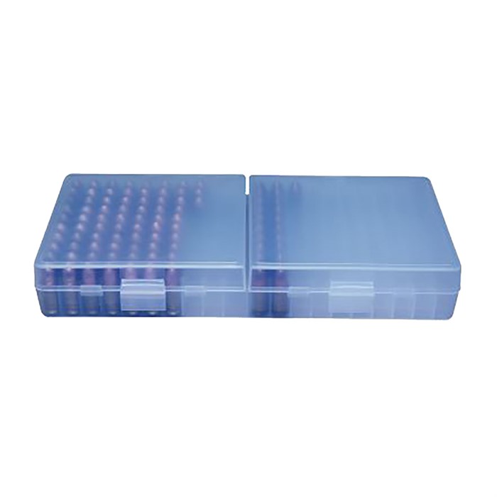 MTM Case-Gard P200924 Ammo Box 9mm Luger 380 ACP 200 Rounds Clear Blue - View 2