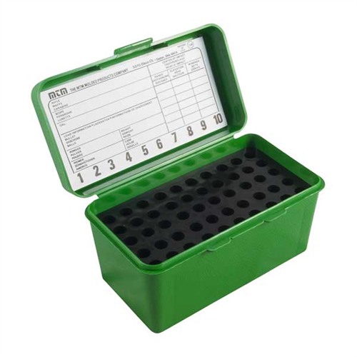 MTM Deluxe H-50 Series Rifle Ammo Box Small Green 50 Rounds H50-RS-10 - View 2