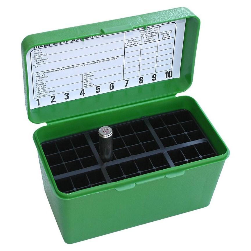 MTM Case-Gard H50-R-MAG-10 Ammo Box 300 Win Mag 50rd Green Polypropylene - View 2