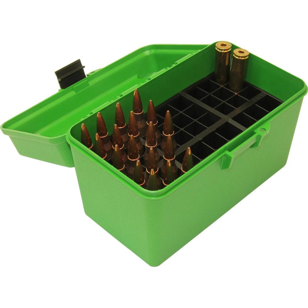 MTM Case-Gard H50XL10 Ammo Box 300 WSM 50rd Green Polypropylene - View 2