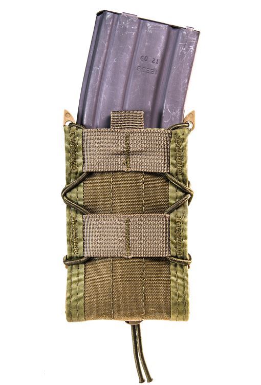 High Speed Gear 11TA00OD TACO Rifle Magazine Pouch OD Green Nylon MOLLE - View 2