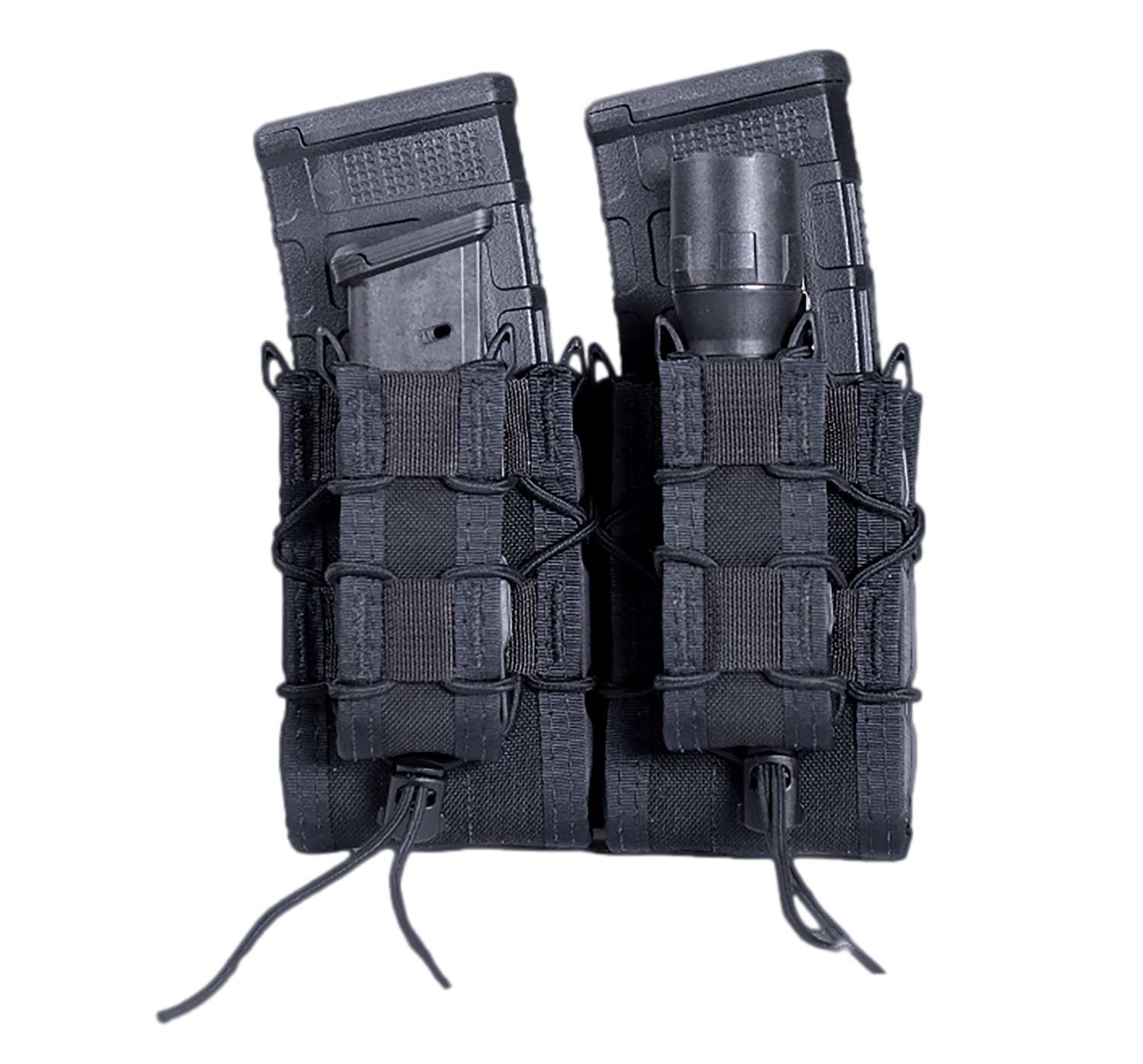 HSGI 11DD02BK Double Decker TACO Black Nylon MOLLE Pouch - View 2