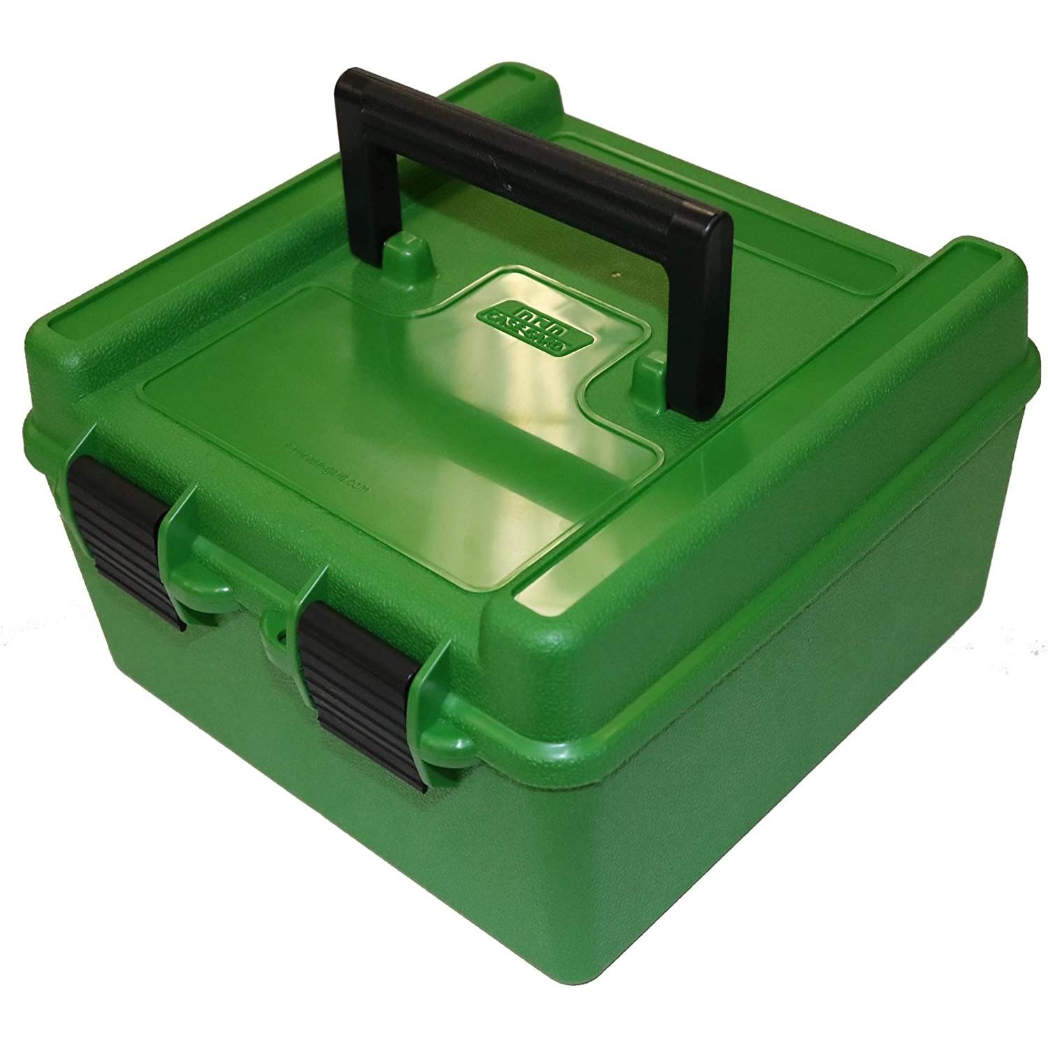 MTM Case-Gard R10010 Deluxe Ammo Box 100 Round Green Polypropylene - View 2