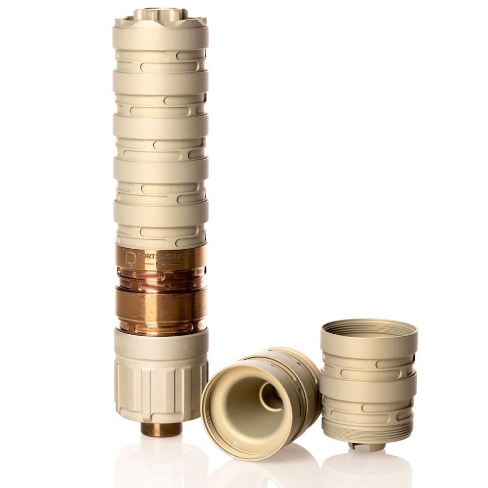 Q SIL-E-9 9mm 8.7 In 1/2-28 Clear Anodize Aluminum SS Baffles - View 2
