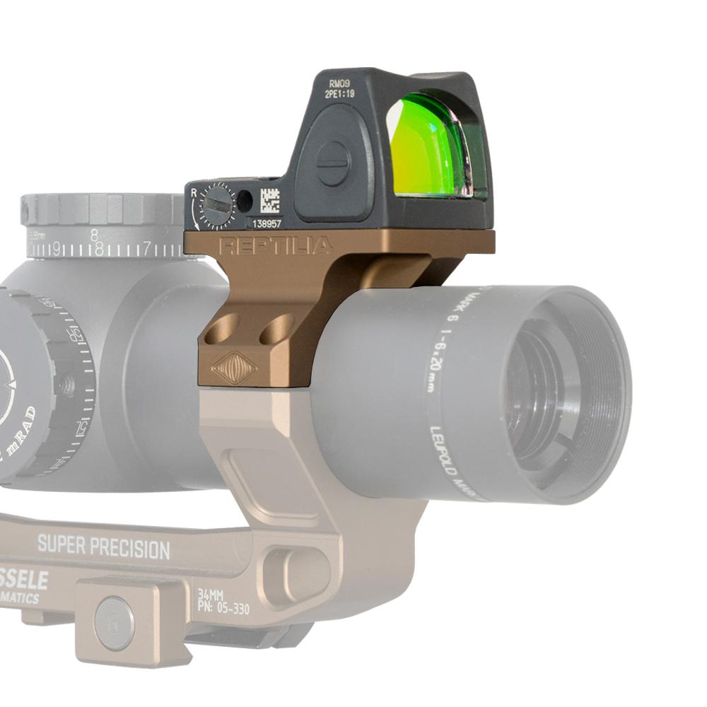 Reptilia 100029 ROF-90 FDE 34mm Offset Mount for Trijicon RMR/SRO - View 2