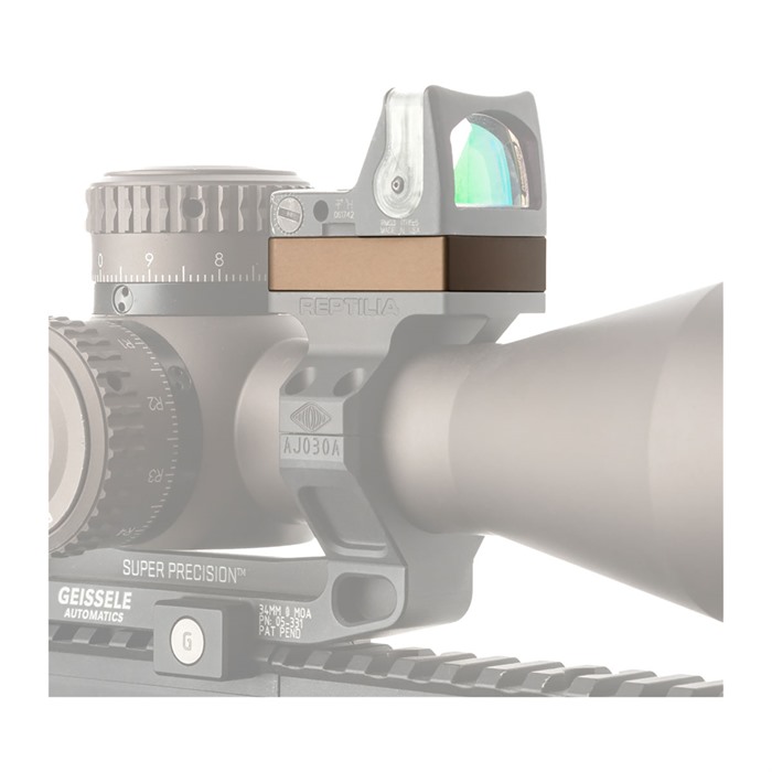Reptilia 100-086 Riser 10mm FDE for Trijicon RMR/SRO, 7075 Aluminum - View 2