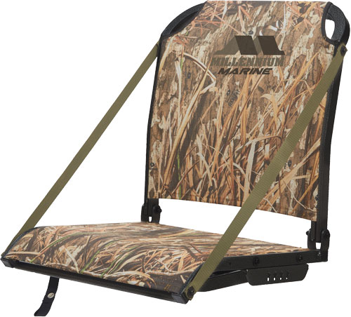 Millennium B100 Boat Seat w/ Arm Rest Straps Mossy Oak Habitat - View 2