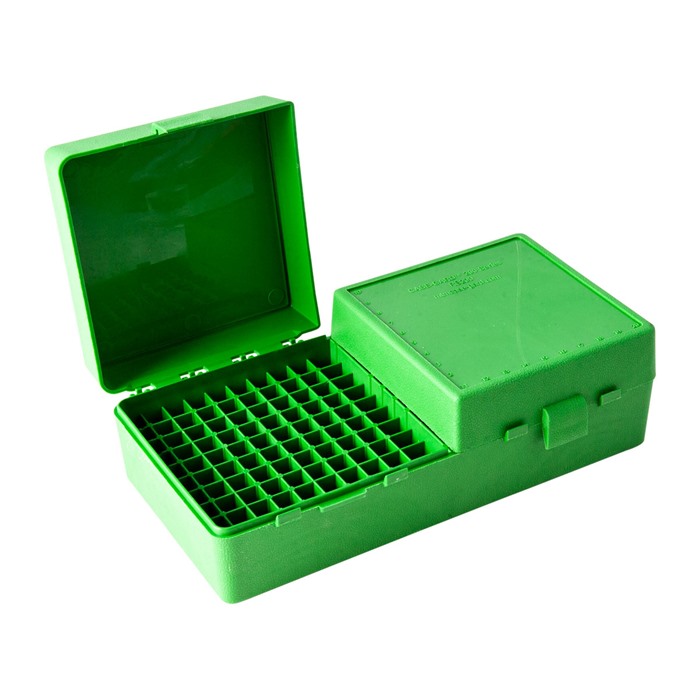 MTM Case-Gard P-200 Series Flip Top Ammo Box 204 Ruger/.223 Rem and Similar Holds 200 Rounds Clear Blue - View 4
