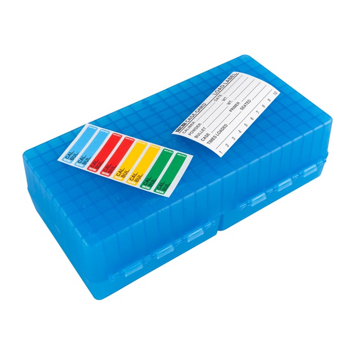 MTM Ammo Box Small Rifle 200-Rounds Flip Top Style Blue RS20024 - View 4