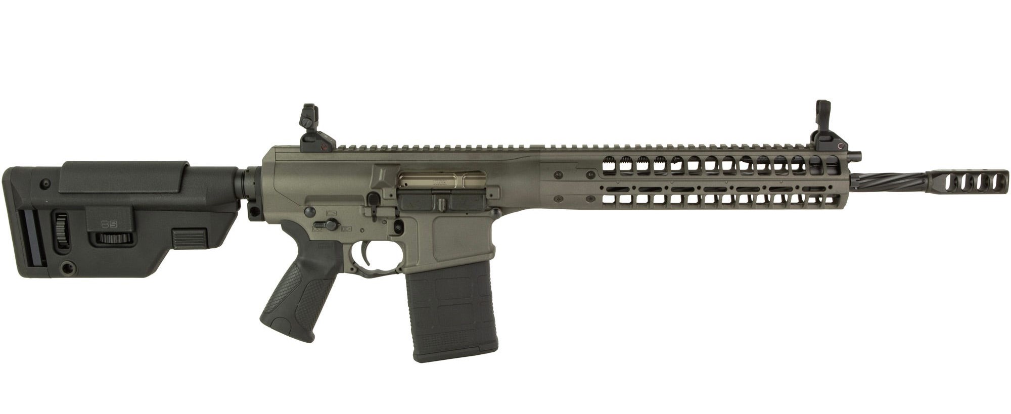 LWRCI REPR MKII 7.62 NATO 16.1" Spiral Fluted B5 Tungsten Grey 20-rd - View 2