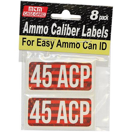 MTM Ammo Caliber Labels .45 ACP 8 Pack 2.25"x1.08" - View 2
