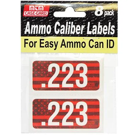 MTM Ammo Caliber Labels .223 8 Pack - View 2