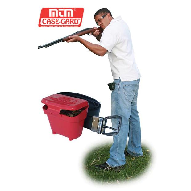 MTM Case-Gard Ammo Belt Pouch 100 Rounds Red - View 2