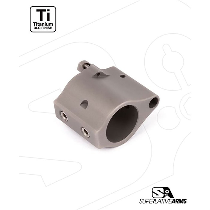 Superlative Arms SABO-DI-625SGT Titanium Adjustable Gas Block .625" Gray - View 2