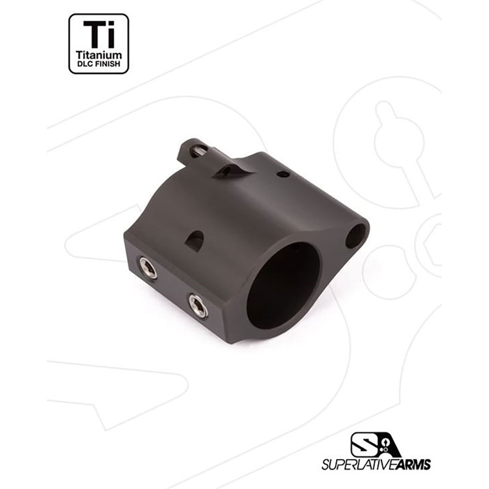 Superlative Arms SABO-DI-875SDT AR-15 Titanium Gas Block .875" Black - View 2