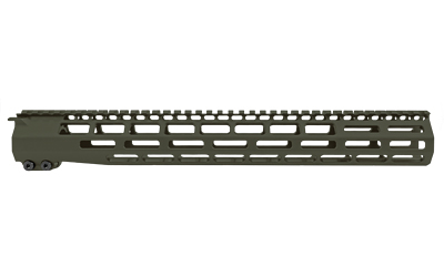 Grey Ghost Precision GGP55615HGOD 15" M-LOK Handguard, OD Green, Anodized - View 2