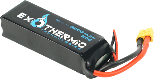 Exothermic BATTERY2200 11.1V 2200mAh LiPo Spare Battery Black - View 2