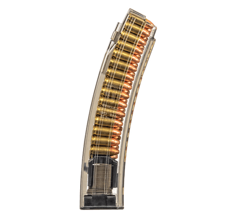 ETS CZEVO-30 Clear 9mm 30-Round Magazine for CZ Scorpion Evo - View 2