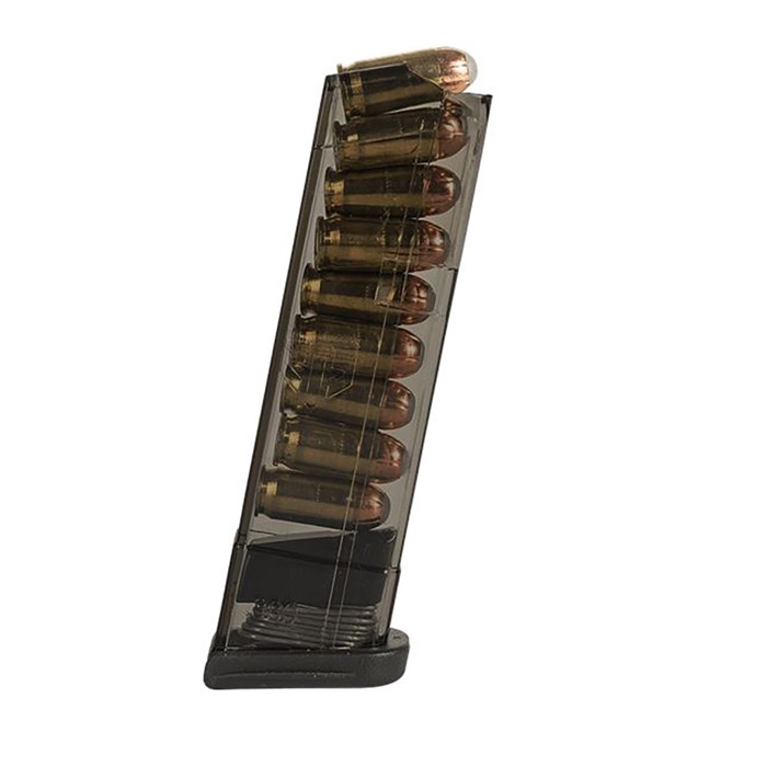 Elite Tactical Systems ETS Glock 42 .380 ACP 9 Round Carbon Smoke Magazine - View 2