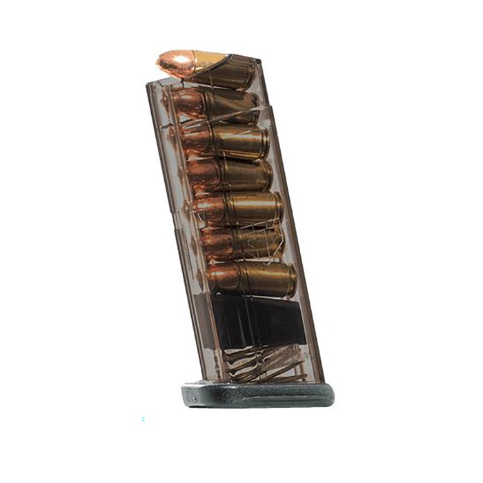 Elite Tactical Systems ETS Pistol Magazine S&W M&P 9 Shield 9mm Luger 7 Round Carbon Smoke - View 2