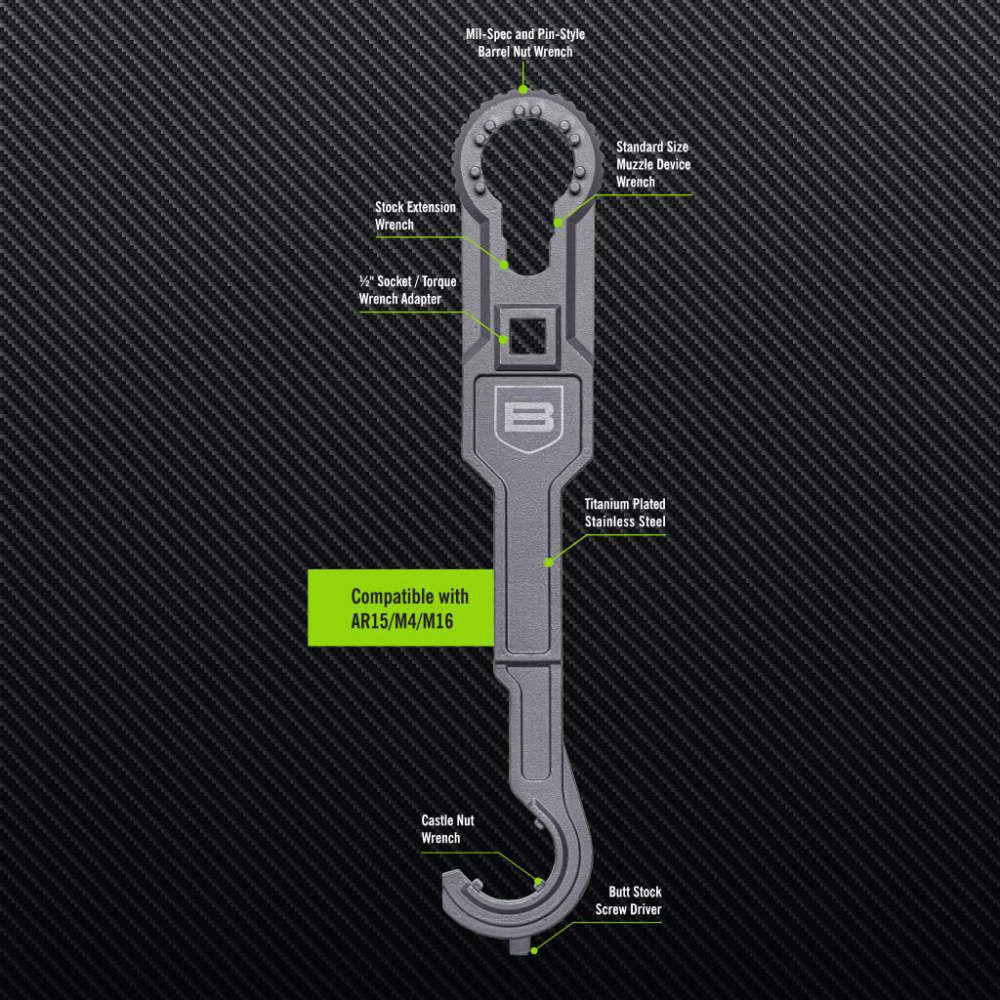 Breakthrough BTAR15AW AR-15 Armorers Wrench Titanium-Plated Steel - View 2