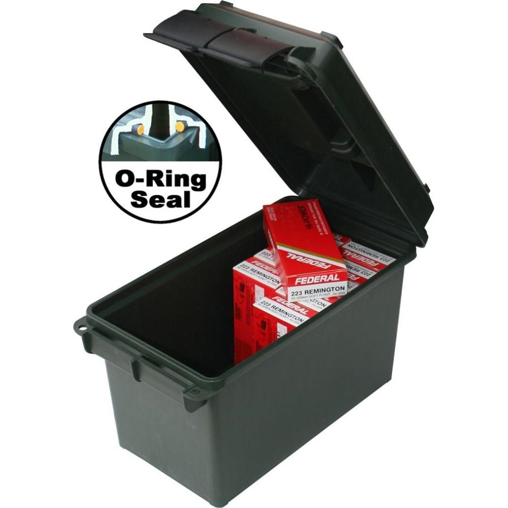 MTM Case-Gard AC50C11 Ammo Can 50 Cal Rifle Forest Green Polypropylene - View 2