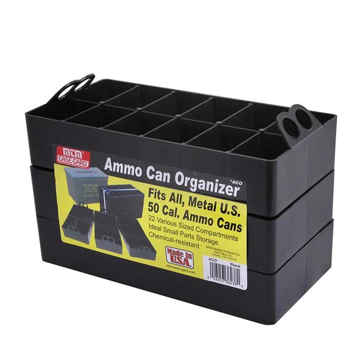 MTM ACO Ammo Can Organizer Black Polypropylene 3 Trays 50 Caliber - View 2