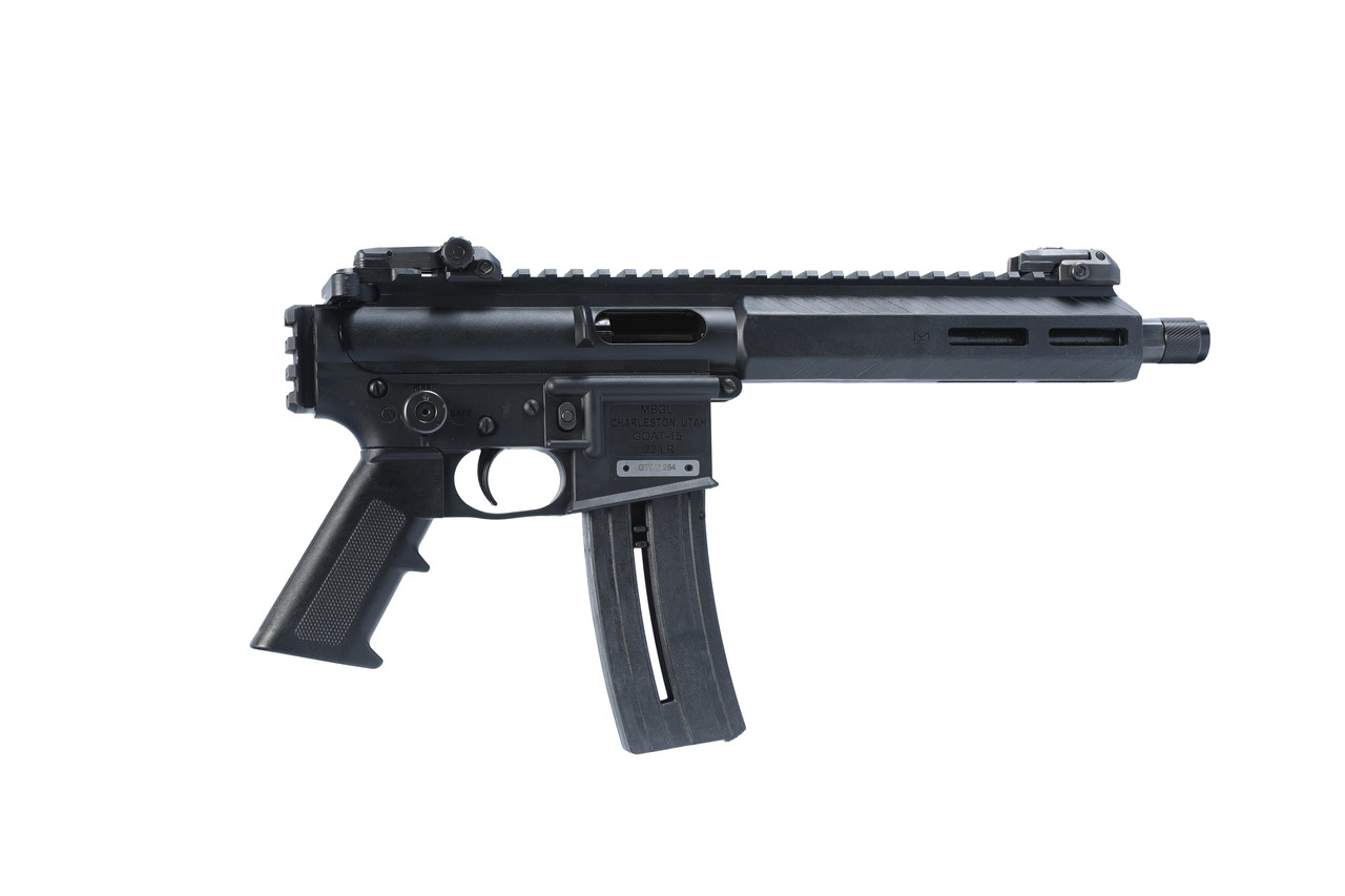 MBGL GOAT 15 ATOM 22LR PISTOL 7.8 REAR RAIL - View 2