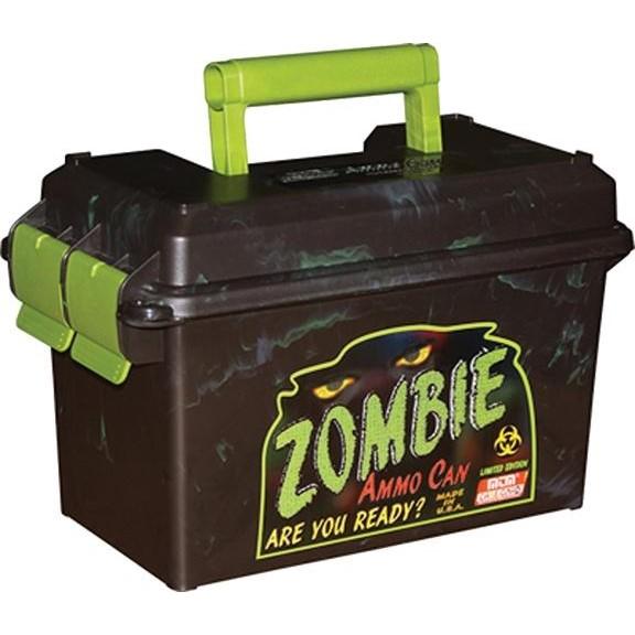 MTM Case-Gard AC50Z Ammo Can 50 Cal Polypropylene Black Zombie Green - View 2