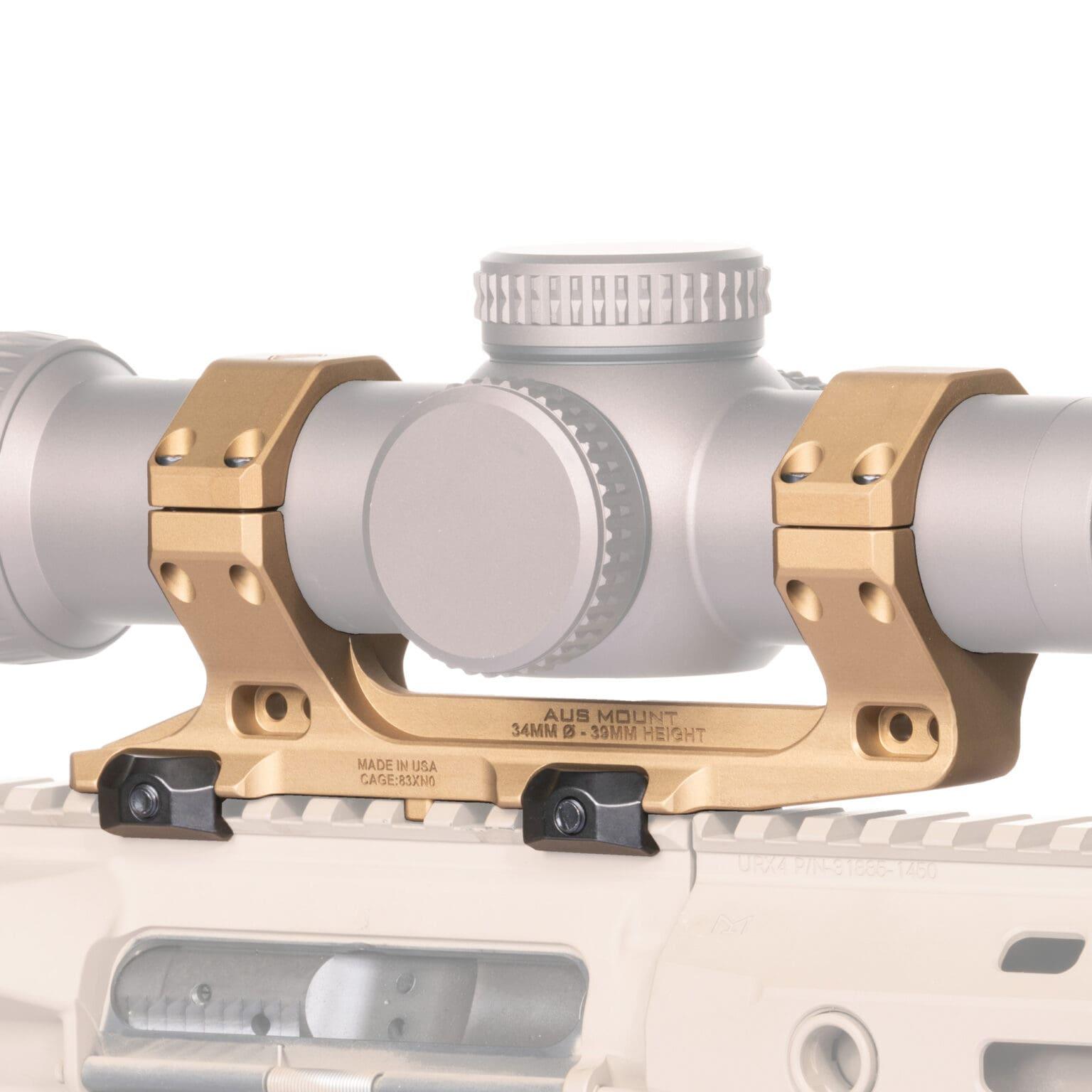 Reptilia 100155 AUS Optic Mount FDE 34mm 7075-T6 Aluminum Picatinny Rail - View 2