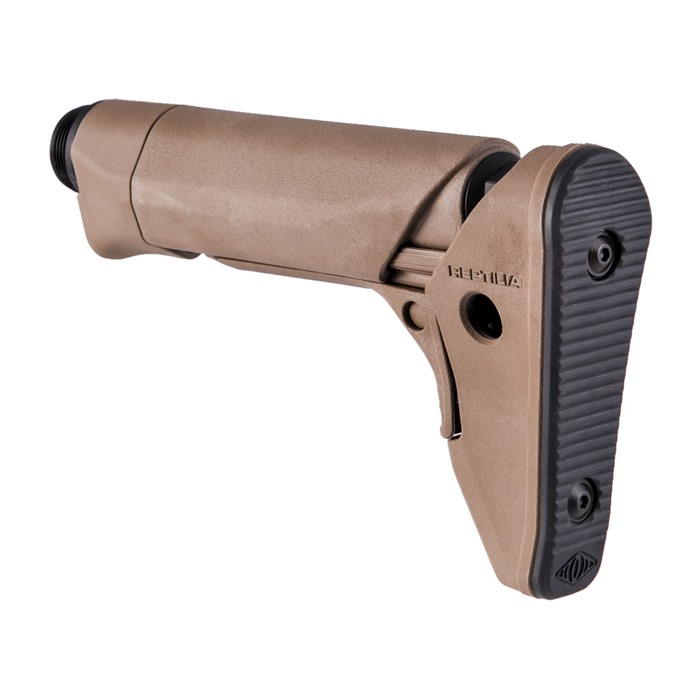 Reptilia 100-142 RECC-E Carbine Stock FDE, 12oz, AR-15, QD Sling Mounts - View 3