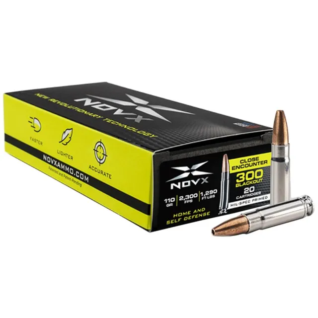 NovX 300BLK125CP20 Pentagon 300Blackout 125gr Copper Hollow Point 20 Per - View 2