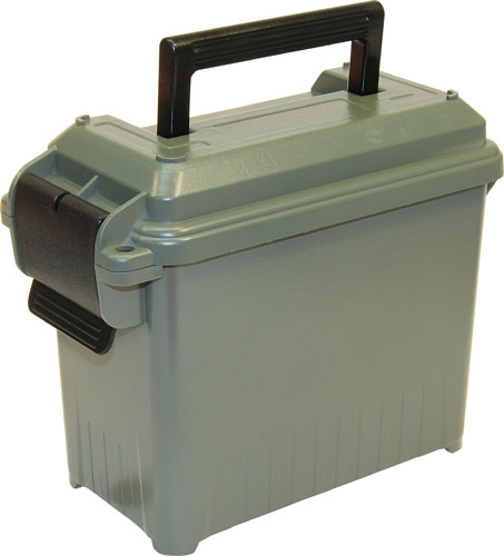 MTM Case-Gard Ammo Can Mini AC15 Polymer Green - Holds 700 Rounds 9mm, 400 Rounds 45 ACP, 400 Rounds .223, 100 Rounds 28/.410ga, 60 Rounds 12ga - View 2