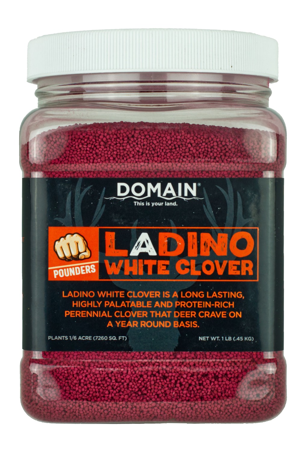 Domain DLWCS1LB Ladino White Clover Seed 1 lb, Perennial, Drought-Resistant - View 2