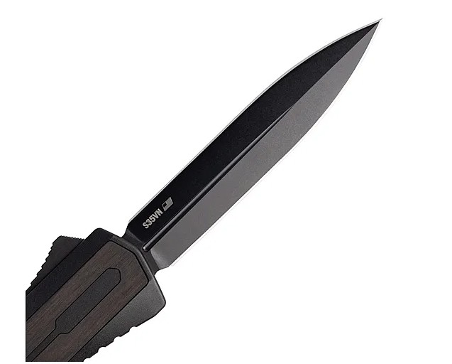 Zastava ZA7TBD A7 OTF Knife Black Wood S35VN Dagger Blade - View 2