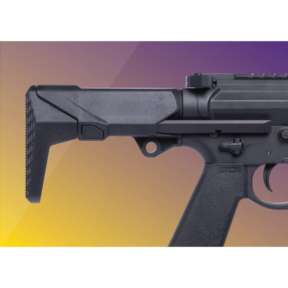 Q LLC ACCSHORTYSTOCKBLK Shorty Black Polymer Stock AR/M4 - View 2
