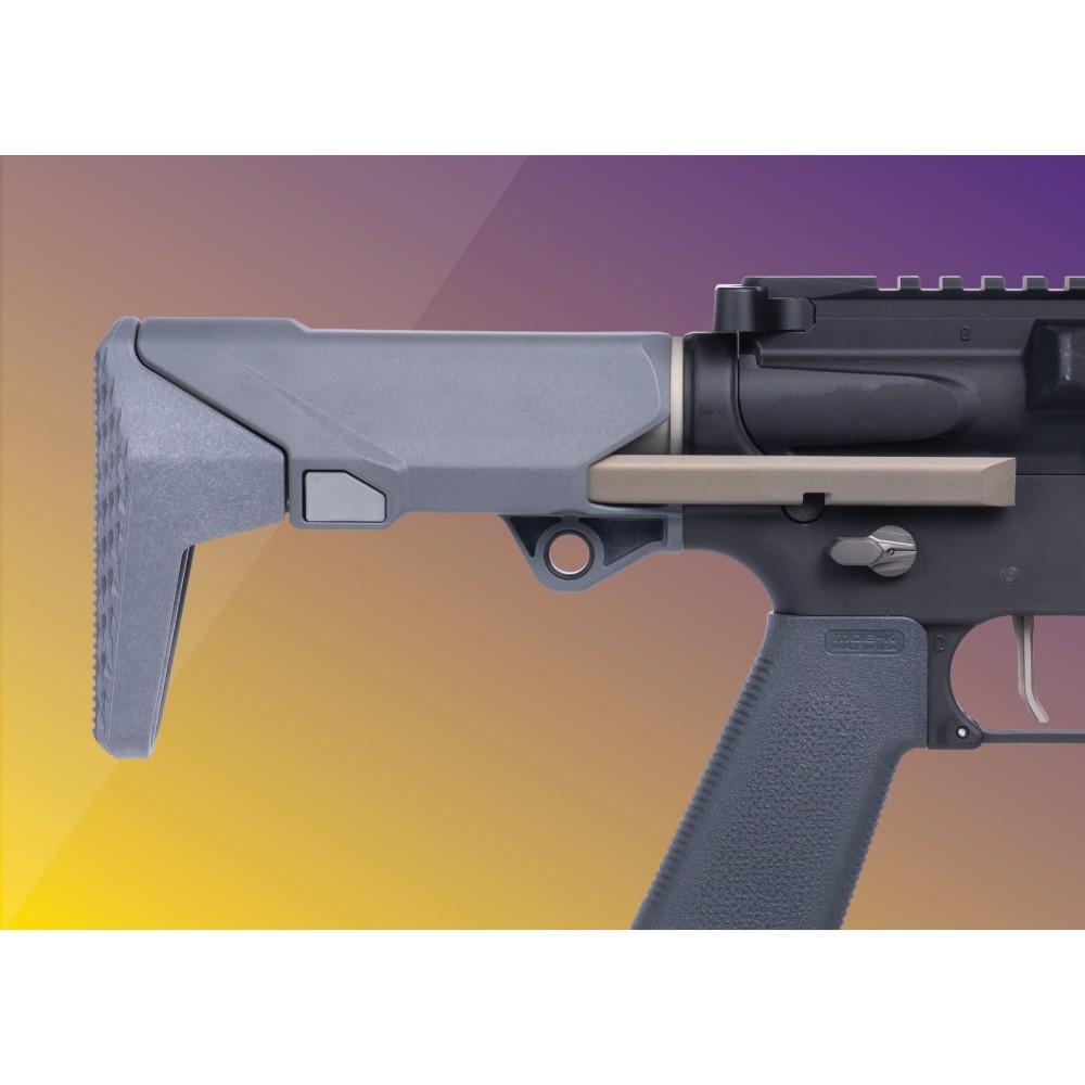 Q LLC ACCSHORTYSTOCKGRAY Shorty Gray Polymer Stock for AR/M4 - View 2