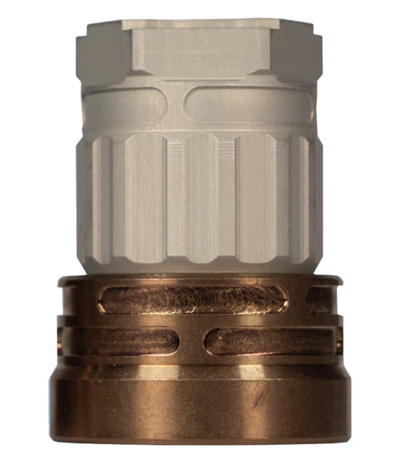 Q ERECT9R ACC-E9-MOUNT-TRILUG-CLEAR Anodized Tri-Lug Muzzle Mount - View 2