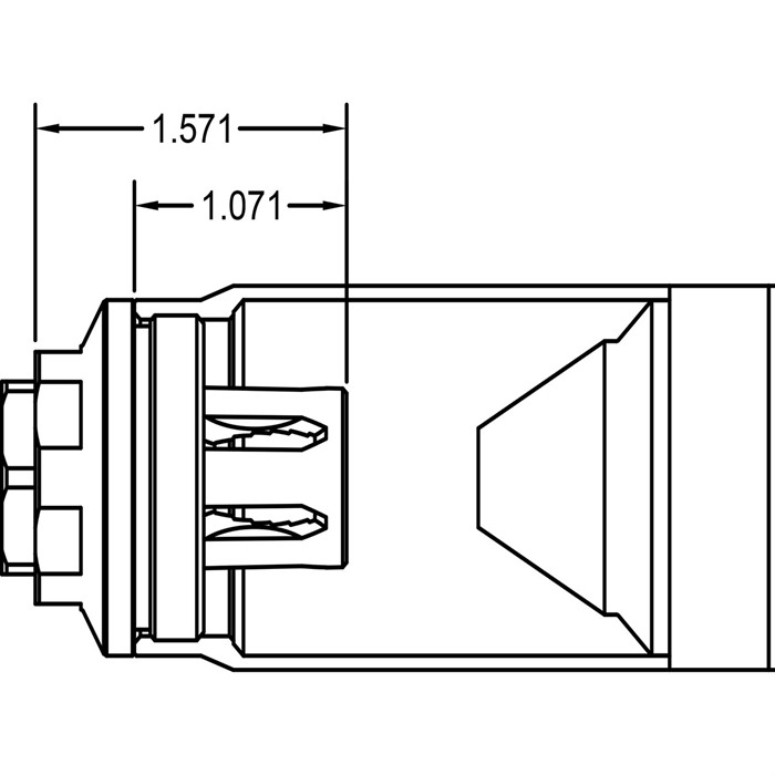 Rearden R2S Flash Hider 1-2-28 Threads for .40 Caliber Rifles - View 3