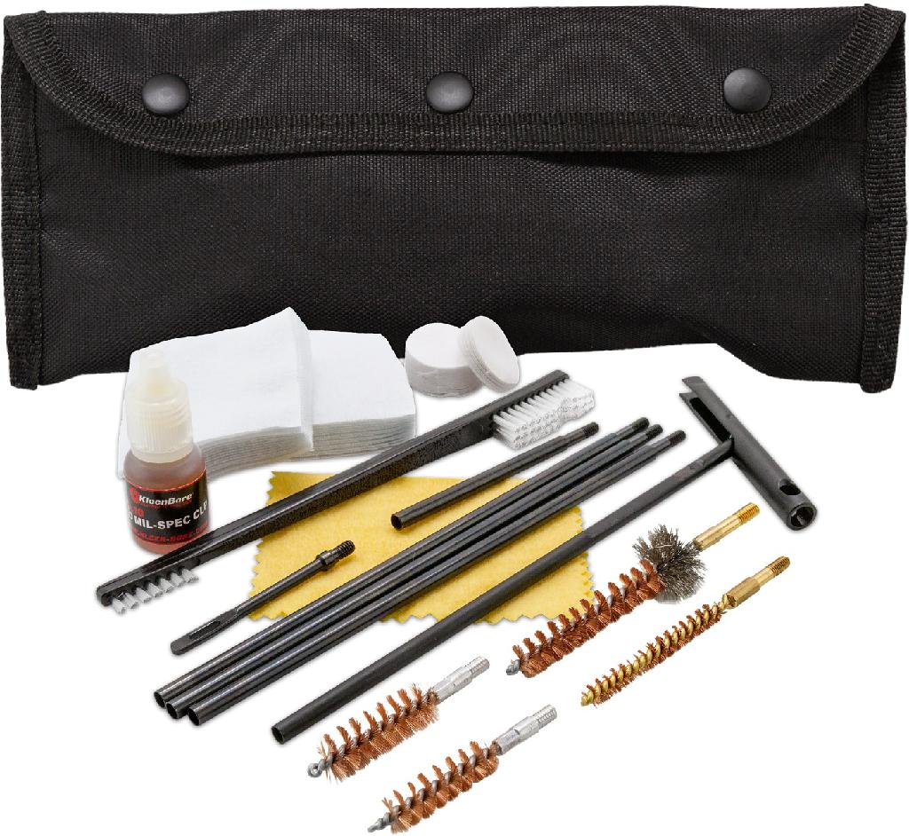 KleenBore All Caliber Cleaning Kit, Handgun/Rifle, Bronze/Nylon Bristles, Nylon Case - View 2