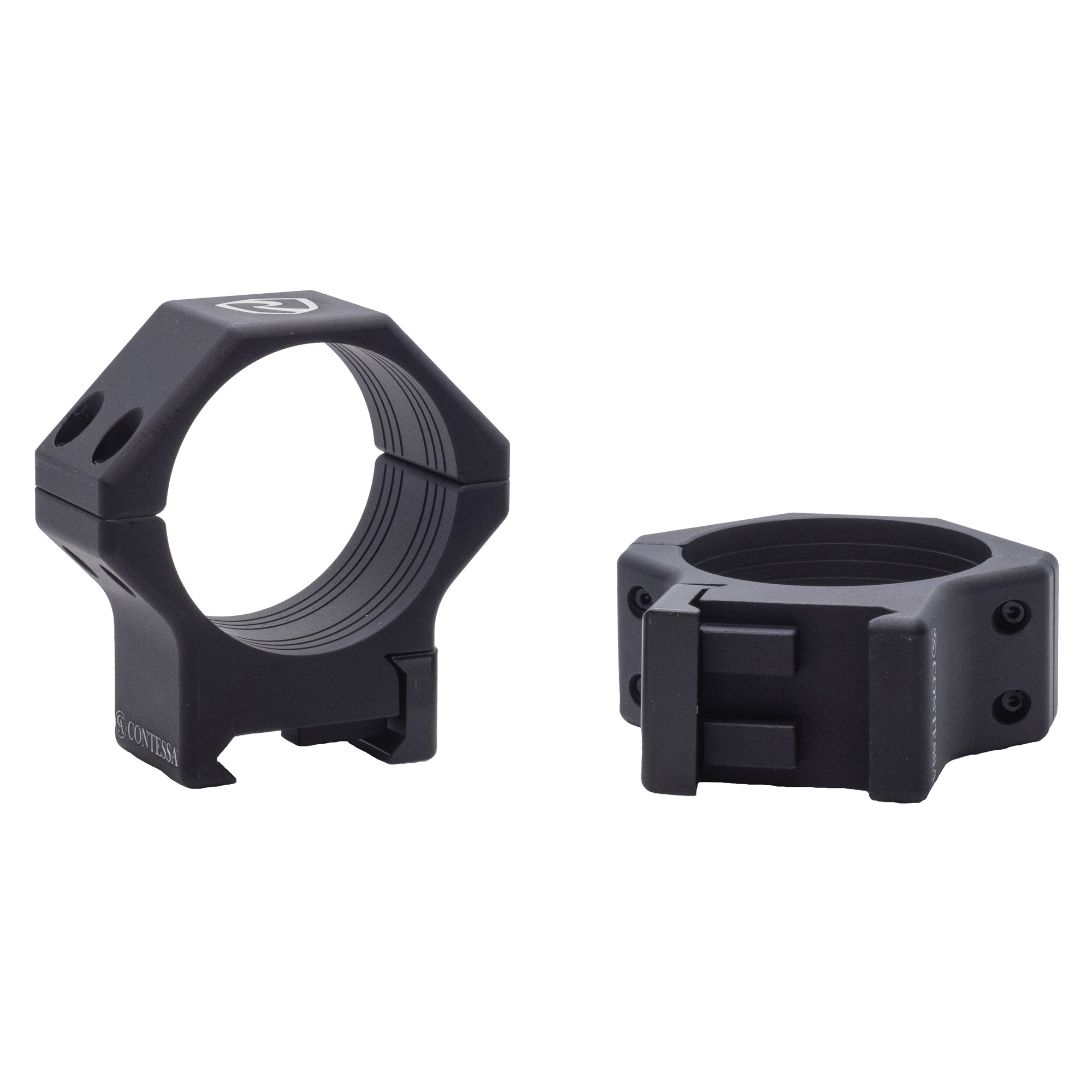 Riton Optics XRC308A23 30mm Picatinny Rings 8mm Height Aluminum Black - View 2