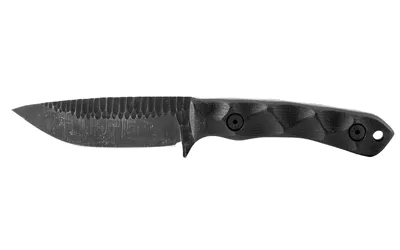 Stroup Knives GP2 3.5 In Acid-Etch Black G10 with Sheath - View 2