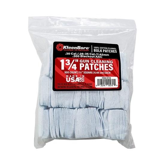 Kleen-Bore SuperShooter Patch 28-35 1.75" Cotton 500/Pack Poly Bag CP17B - View 2