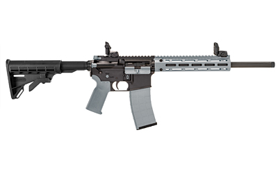 Tippmann M4-22 LTE Accent Semi-Auto Rifle - 22LR, 16" Threaded Barrel, Matte Black/Gray, Composite Handguard, Flip Sights, Collapsible Stock, 25Rnd - View 2